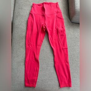 Lululemon Align High-Rise Pant with Pockets 25”, Lip Gloss (Size 6)